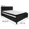 Flash Furniture Platform Bed Set, Tribeca, Queen, Black HG-BM-23-GG - alternate 3